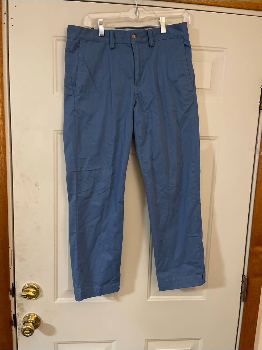 Polo Ralph Lauren Men’s Blue Stretch Twill Chino Pants Straight Fit 30" Waist